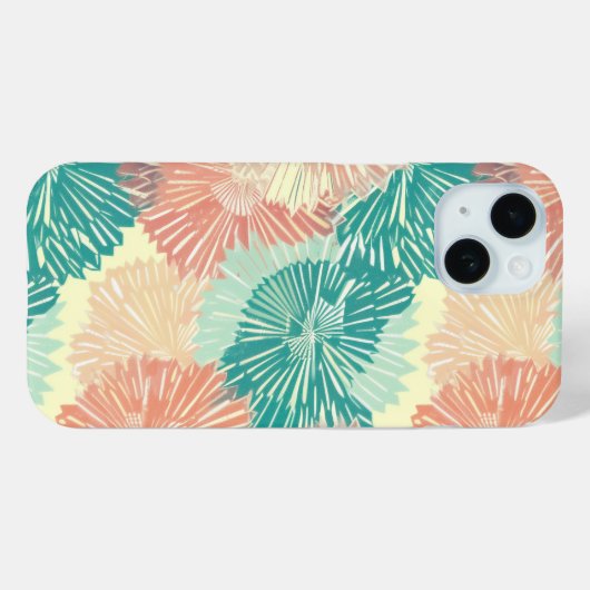 Boho Geometrisch Bloemen Naadloos Case-Mate iPhone Case (Achterkant (horizontaal))