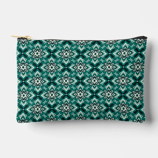 Boho geometrisch bloemenpatroon Etui (Voorkant)