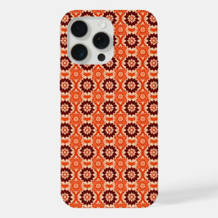 Boho geometrisch bloemenpatroon iPhone 15 Pro Max Case