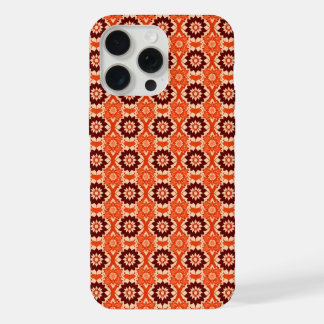 Boho geometrisch bloemenpatroon iPhone 15 Pro Max Case