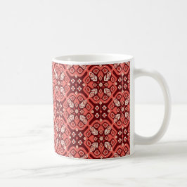Boho geometrisch bloemenpatroon Koffiemok