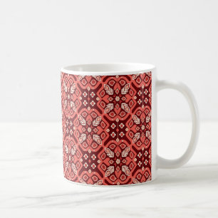 Boho geometrisch bloemenpatroon Koffiemok