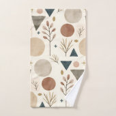 Boho geometrisch botanisch patroonontwerp 385 bad handdoek (Handdoek)