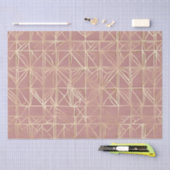 Boho Geometrisch Goud Ontwerp Decoupage document Tissuepapier (Craft)