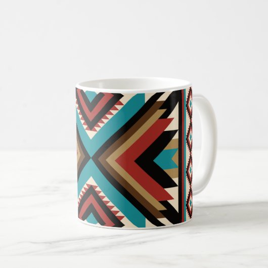 Boho Geometrisch Koffiemok (Voorkant rechts)