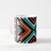 Boho Geometrisch Koffiemok (Voorkant links)