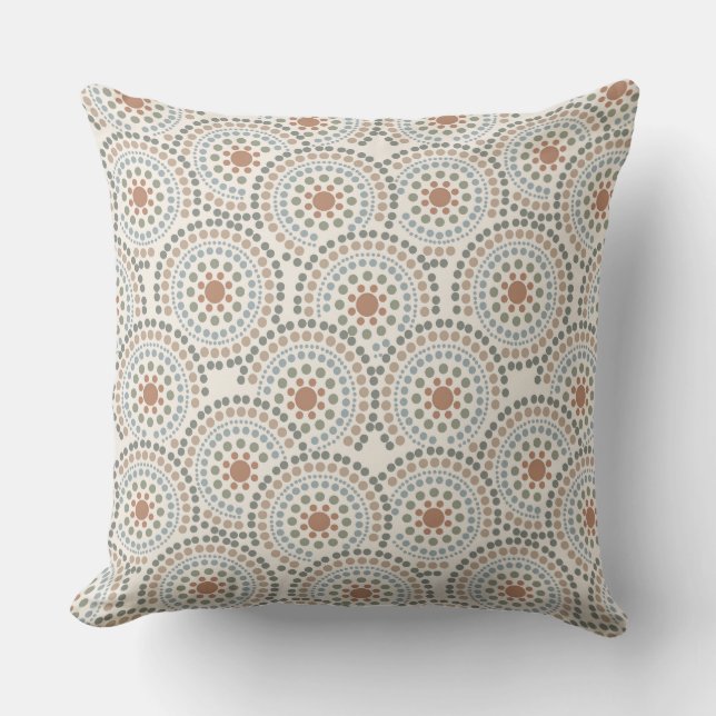 Boho geometrisch ontwerp kussen (Voorkant)