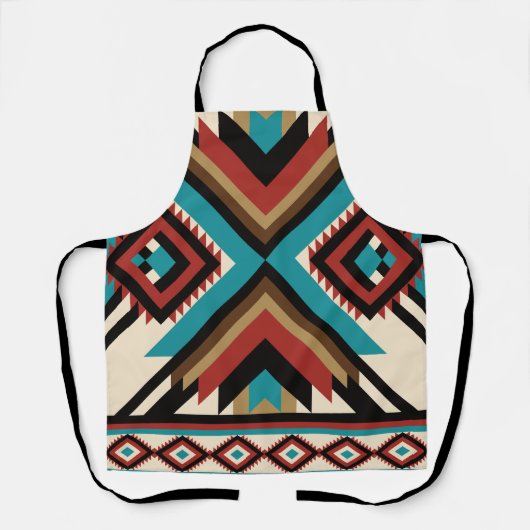 Boho Geometrisch Schort (Voorkant)