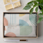 Boho Geometrisch Tropisch Tissuepapier (Geschenk)