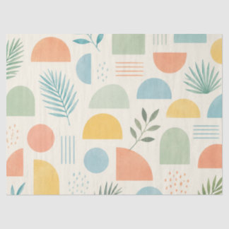 Boho Geometrisch Tropisch Tissuepapier