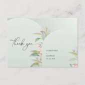 Boho geometrische boogvormig eucalyptus folia stof informatiekaartje (Voorkant)