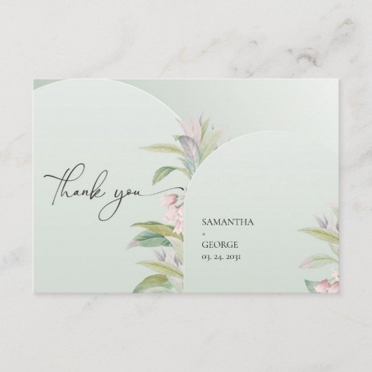 Boho geometrische boogvormig eucalyptus folia stof informatiekaartje (Voorkant)