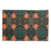 Boho Geometrische Diamant Zwart Kussensloop (Achterkant)
