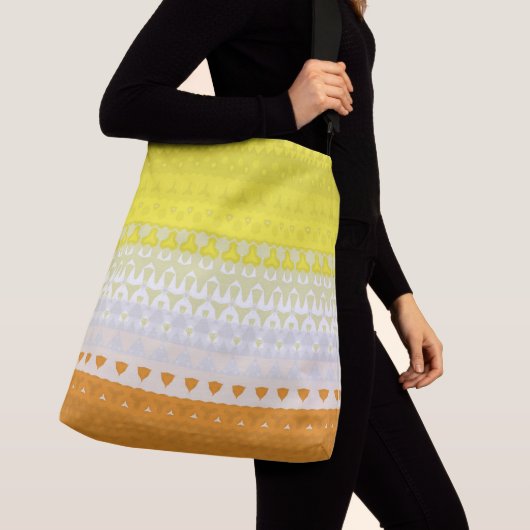 Boho Geometrische Funky Abstracte Maverique Pride Crossbody Tas (Dichtbij)