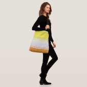 Boho Geometrische Funky Abstracte Maverique Pride Crossbody Tas (Op model)