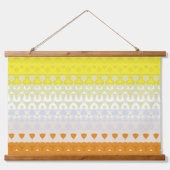 Boho Geometrische Funky Abstracte Maverique Pride Hangend Wandkleed (Voorkant)