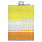Boho Geometrische Funky Abstracte Maverique Pride  Heupfles (Achterkant)