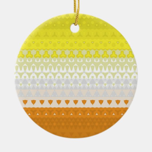 Boho Geometrische Funky Abstracte Maverique Pride  Keramisch Ornament (Voorkant)