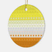 Boho Geometrische Funky Abstracte Maverique Pride  Keramisch Ornament (Links)