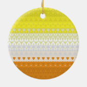 Boho Geometrische Funky Abstracte Maverique Pride  Keramisch Ornament (Achterkant)