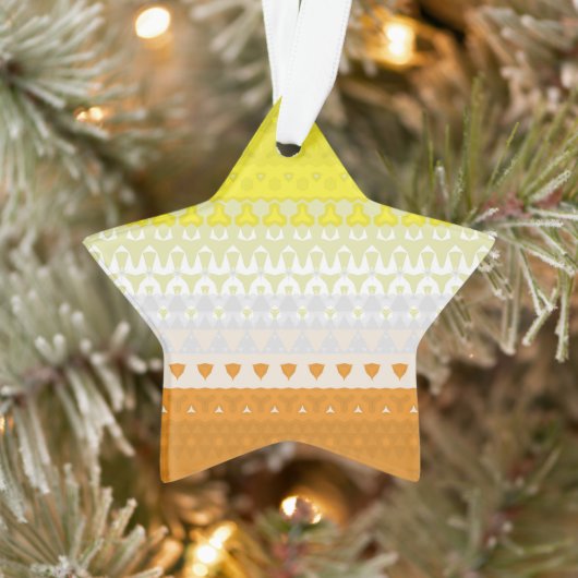 Boho Geometrische Funky Abstracte Maverique Pride Ornament (Boom)