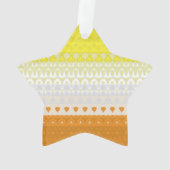 Boho Geometrische Funky Abstracte Maverique Pride Ornament (achterkant)