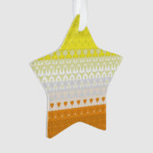 Boho Geometrische Funky Abstracte Maverique Pride Ornament (voorkant)