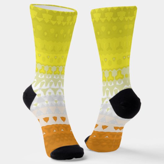 Boho Geometrische Funky Abstracte Maverique Pride Sokken (Gebogen)