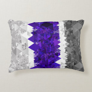 Boho Geometrische Mod Retro Greygender Pride Vlag Accent Kussen