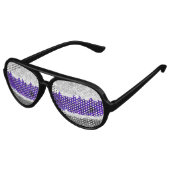 Boho Geometrische Mod Retro Greygender Pride Vlag Aviator Zonnebril (Gekanteld)