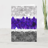Boho Geometrische Mod Retro Greygender Pride Vlag Bedankkaart (Voorkant)