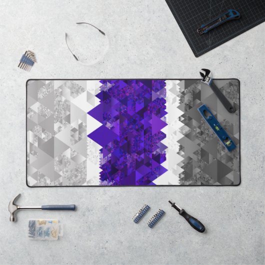 Boho Geometrische Mod Retro Greygender Pride Vlag Bureaumat (Werkstation)