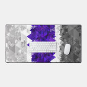 Boho Geometrische Mod Retro Greygender Pride Vlag Bureaumat (Keyboard & Muis)