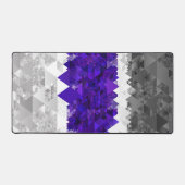 Boho Geometrische Mod Retro Greygender Pride Vlag Bureaumat (Voorkant)