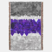 Boho Geometrische Mod Retro Greygender Pride Vlag Deken (Voorkant Verticaal)