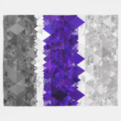 Boho Geometrische Mod Retro Greygender Pride Vlag Fleece Deken (Voorkant (Horizontaal))