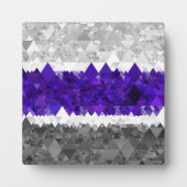 Boho Geometrische Mod Retro Greygender Pride Vlag Fotoplaat (Voorkant)