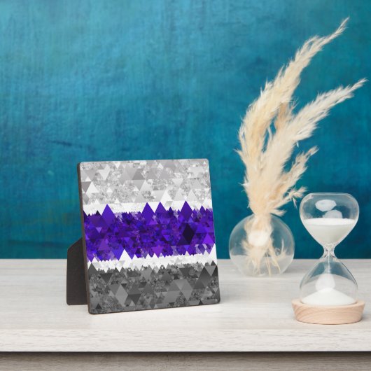 Boho Geometrische Mod Retro Greygender Pride Vlag Fotoplaat (Insitu)