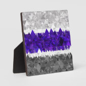 Boho Geometrische Mod Retro Greygender Pride Vlag Fotoplaat (Voorkant)