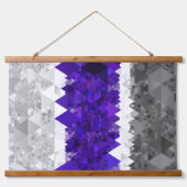 Boho Geometrische Mod Retro Greygender Pride Vlag Hangend Wandkleed (Voorkant 2)