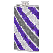 Boho Geometrische Mod Retro Greygender Pride Vlag Heupfles (Links)