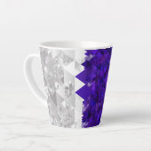 Boho Geometrische Mod Retro Greygender Pride Vlag Latte Mok (Linkerhoek)