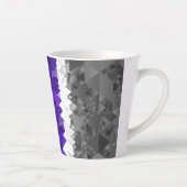 Boho Geometrische Mod Retro Greygender Pride Vlag Latte Mok (Rechts)