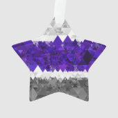 Boho Geometrische Mod Retro Greygender Pride Vlag Ornament (achterkant)