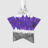 Boho Geometrische Mod Retro Greygender Pride Vlag Ornament (voorkant)