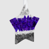 Boho Geometrische Mod Retro Greygender Pride Vlag Ornament (voorkant)
