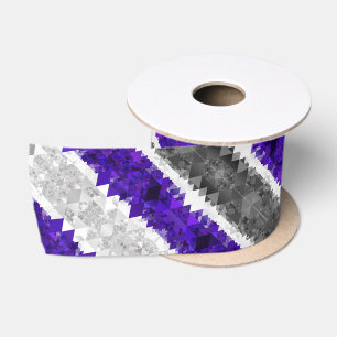 Boho Geometrische Mod Retro Greygender Pride Vlag Satijnen Lint