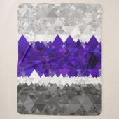 Boho Geometrische Mod Retro Greygender Pride Vlag Sherpa Deken (Voorkant)