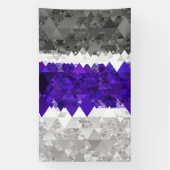 Boho Geometrische Mod Retro Greygender Pride Vlag Spandoek (Verticaal)