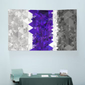 Boho Geometrische Mod Retro Greygender Pride Vlag Spandoek (Beurs)